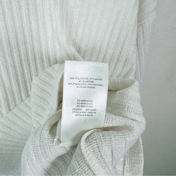 Aritzia Womens Size Medium Rudko Long Sleeve Ribbed Crop Top - Picture 12 of 15